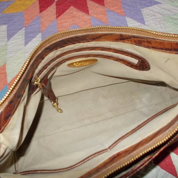 Brahmin Pecan Brown Alligator Handbag - Picture 10 of 11